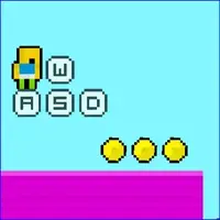 Rainbow Parkour 2D Obby web play large